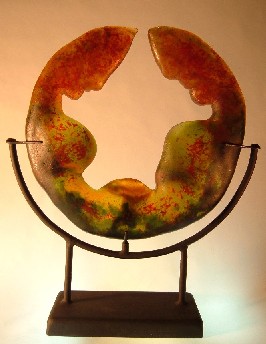 glass sculpture - a world of their own
